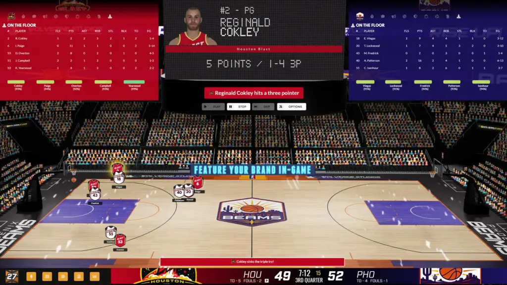 Draft Day Sports: Pro Basketball 27 ekran görüntüsü 3
