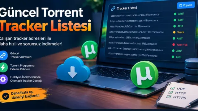 Güncel Torrent Tracker Listesi 2026