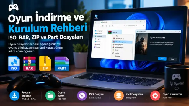 Oyun İndirme ve Kurulum Rehberi: ISO, RAR, ZIP ve Part Dosyaları